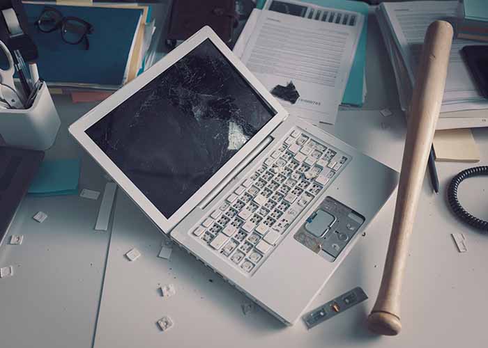 Blue screen of death (bsod) broken laptop