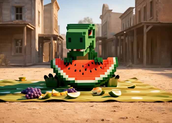 Google gemini veo 3 video generator dinosaur